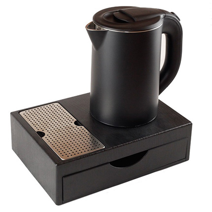 TRAY-M 0.8L cordless kettle electric drawer tray set hotel