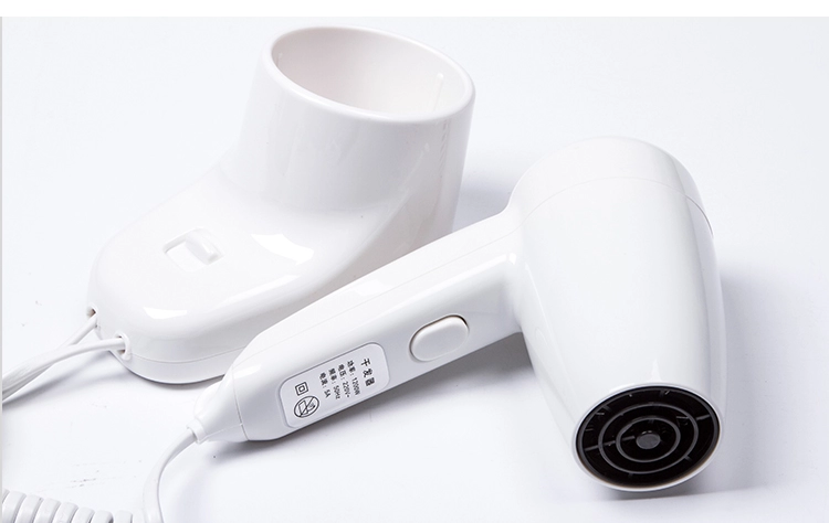 Wholesale 1300W White Hotel Hair Dryer Wall Mounting Home Salon Bathroom Euro Plug