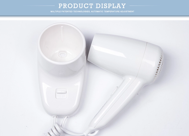 Wholesale 1300W White Hotel Hair Dryer Wall Mounting Home Salon Bathroom Euro Plug