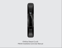 Fingerprint smart lock P8030 Instruction manual