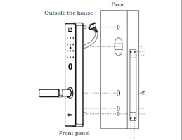 ORBITA fingerprint smart lock:P8010 Installation Notes