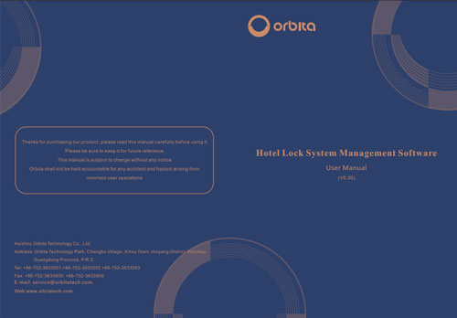 ORBITA hotel lock system Installation