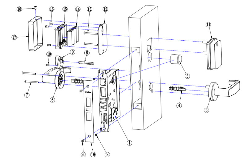 S3072 LOCK Installation diagram