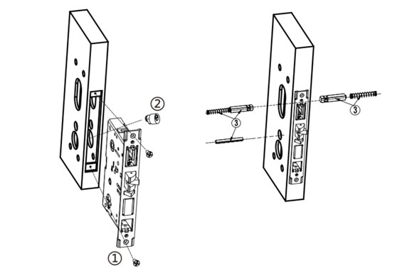 ORBITA E3093 bluetooth hotel lock Installation instructions