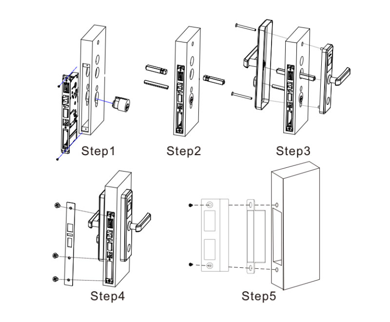  E4031 bluetooth LOCK Installation diagram