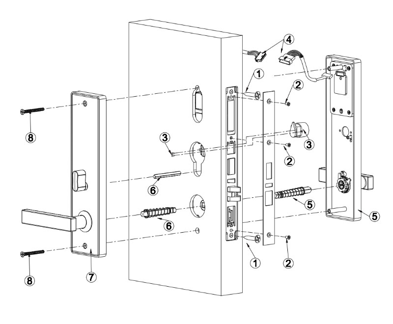 E4041 bluetooth LOCK Installation diagram