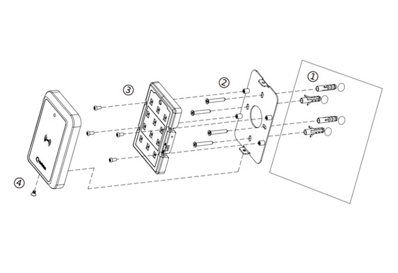 ORBITA MFR-311 Elevator Card Reader Installation and Operation Guide Installation